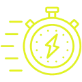 Line illustration of a clock face